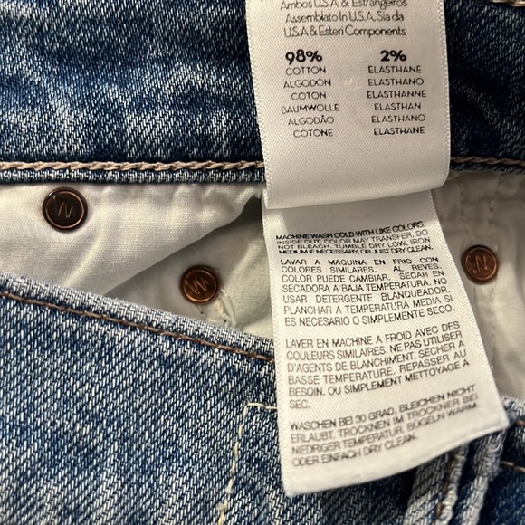 MOTHER Superior Insider Crop Step Fray Jeans Hijacking The Runway Size 26 - Picture 12 of 12